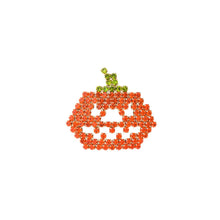 Load image into Gallery viewer, Rhinestone Jack O Lantern Brooch
