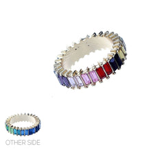 Load image into Gallery viewer, Size 8 Multi Color Slim Eternity Ring
