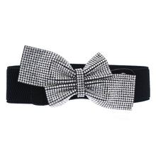 Load image into Gallery viewer, Double Bow Rhinestone Belt

