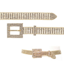 Load image into Gallery viewer, Gold Ball Chain Frame Belt
