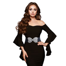 Load image into Gallery viewer, Aurbo Bowknot Rhinestone Belt
