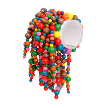 Load image into Gallery viewer, Vibrant Wood Playful Fringe Bracelet
