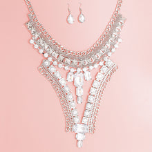 Load image into Gallery viewer, Shimmering Silver Vibe V Bib Set
