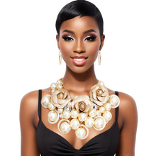 Load image into Gallery viewer, Radiant Gold Rose Pearl Ensemble
