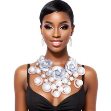 Load image into Gallery viewer, Radiant Silver Rose Pearl Ensemble
