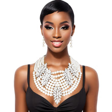 Load image into Gallery viewer, Timeless Draped White Pearl Ensemble
