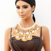 Load image into Gallery viewer, Dazzling Gold Teardrop Cascade Ensemble

