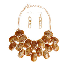 Load image into Gallery viewer, Artfully Veined Amber Acrylic Ensemble
