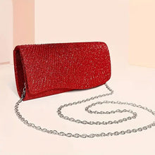 Load image into Gallery viewer, Clutch Red Ruched Evening Bag for Women
