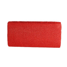 Load image into Gallery viewer, Clutch Red Ruched Evening Bag for Women
