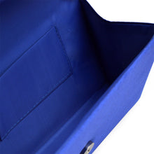 Load image into Gallery viewer, Clutch Blue Ruched Rhinestone Bag for Women
