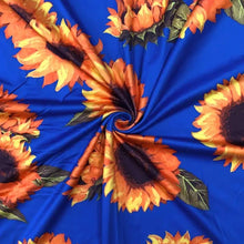 Load image into Gallery viewer, Blue Sunflower 1XL Maxi Dress
