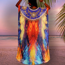 Load image into Gallery viewer, Tribal V Neck Caftan Dress
