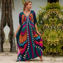 Load image into Gallery viewer, Butterfly Boho Cover Up Dress
