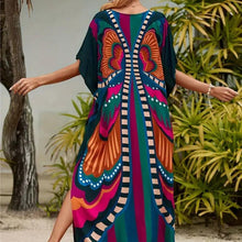 Load image into Gallery viewer, Butterfly Boho Cover Up Dress
