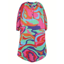 Load image into Gallery viewer, Multi Color 2XL Fluid Maxi Dress
