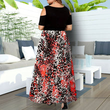 Load image into Gallery viewer, Red Leopard 2XL Maxi Dress

