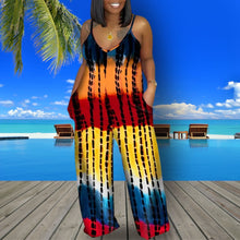 Load image into Gallery viewer, Rainbow Tie Dye 3XL Jumpsuit

