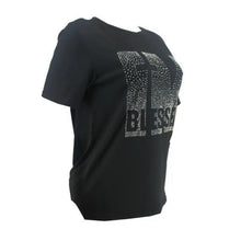Load image into Gallery viewer, Black S Blessed Bling T Shirt
