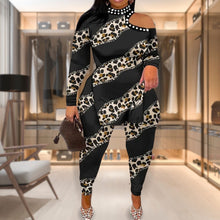 Load image into Gallery viewer, Leopard 4XL Top Pants Set
