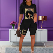Load image into Gallery viewer, Black L Dope Shorts Set

