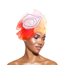 Load image into Gallery viewer, Fuchsia Pleated Ruffle Rhinestone Turban
