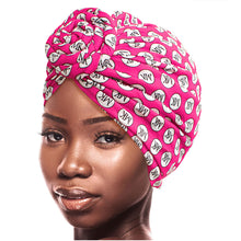 Load image into Gallery viewer, Pink MK Circle Twist Knot Turban
