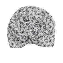 Load image into Gallery viewer, White MK Circle Twist Knot Turban

