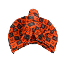 Load image into Gallery viewer, Orange MK Tall Twist Knot Turban
