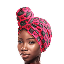 Load image into Gallery viewer, Pink MK Tall Twist Knot Turban
