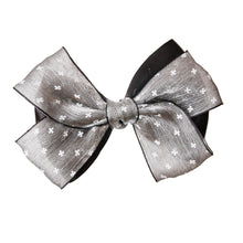 Load image into Gallery viewer, Pair of Gray and Black Bow Shoe Bands
