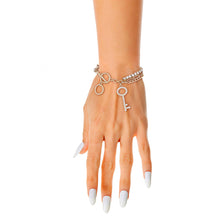 Load image into Gallery viewer, Gold Layered Chain Key Bracelet
