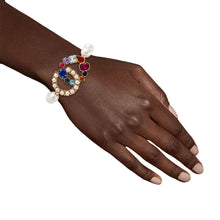Load image into Gallery viewer, Multi Crystal Infinity Pearl Bracelet
