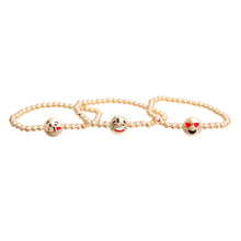 Load image into Gallery viewer, Gold Emoji Stretch Bracelets

