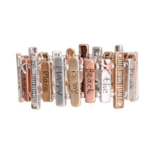 Load image into Gallery viewer, Mixed Metal Beach Happy Place Bracelet
