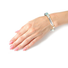 Load image into Gallery viewer, Natural Stone Bead Mama Bear Bracelet
