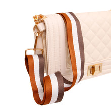 Load image into Gallery viewer, Brown Striped Canvas Bag Strap
