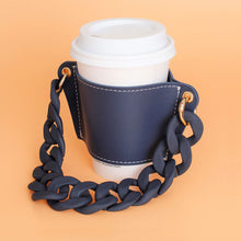 Load image into Gallery viewer, Luxury Navy Sleeve Cup Holder

