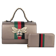 Load image into Gallery viewer, Dark Silver Boxy Satchel Designer Set
