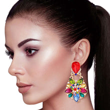 Load image into Gallery viewer, Multi Marquise Dangle Earrings
