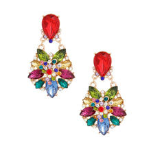 Load image into Gallery viewer, Multi Marquise Dangle Earrings
