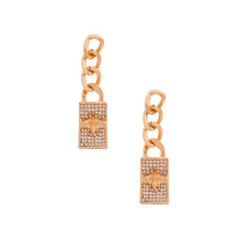 Load image into Gallery viewer, Designer Gold Chain Bee Earrings
