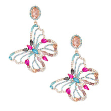 Load image into Gallery viewer, Elegant Dangle Butterfly Earrings
