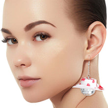 Load image into Gallery viewer, Pink Cowgirl Disco Ball Earrings
