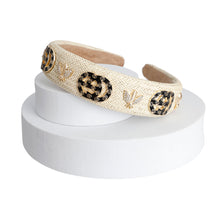 Load image into Gallery viewer, Ivory Woven Raffia Designer Headband

