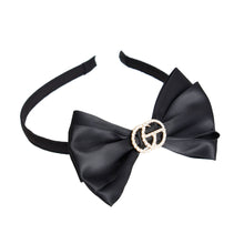 Load image into Gallery viewer, Black Bow GG Headband

