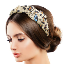 Load image into Gallery viewer, Ultrasoft Gold Leopard Print Headband
