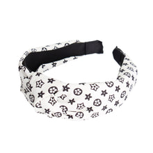 Load image into Gallery viewer, White Floral Monogram Headband
