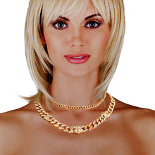 Load image into Gallery viewer, Gold Iced Bee Curb Chain Set

