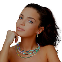 Load image into Gallery viewer, Rainbow Metal 3 Layer Anchor Chain
